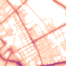 Daytime road noise heatmap for LA14 1AY