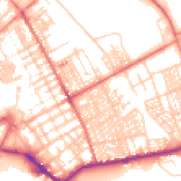 Daytime road noise heatmap for LA14 1BG