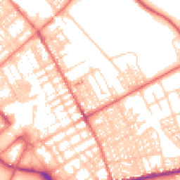 Daytime road noise heatmap for LA14 1BN