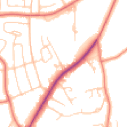 Daytime road noise heatmap for LA14 1BP