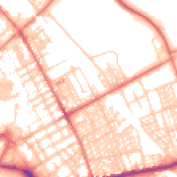 Daytime road noise heatmap for LA14 1BQ