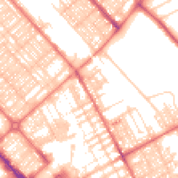 Daytime road noise heatmap for LA14 1BS