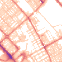 Daytime road noise heatmap for LA14 1DF