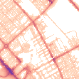 Daytime road noise heatmap for LA14 1DG