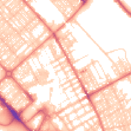Daytime road noise heatmap for LA14 1DJ