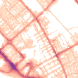 Daytime road noise heatmap for LA14 1DL
