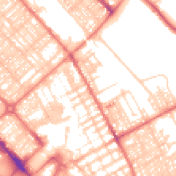 Daytime road noise heatmap for LA14 1DQ