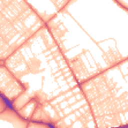 Daytime road noise heatmap for LA14 1DS