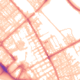 Daytime road noise heatmap for LA14 1DW