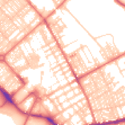 Daytime road noise heatmap for LA14 1EA