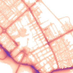 Daytime road noise heatmap for LA14 1EB