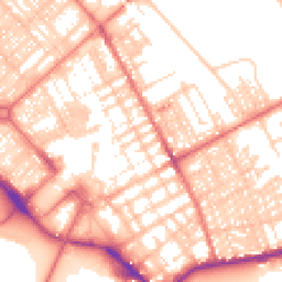 Daytime road noise heatmap for LA14 1EF