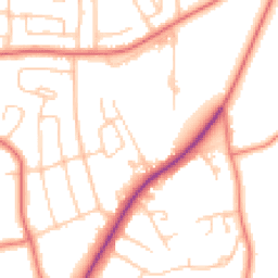 Daytime road noise heatmap for LA14 1GP