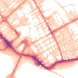 Daytime road noise heatmap for LA14 1HE