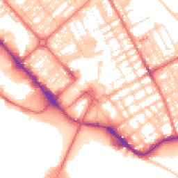 Daytime road noise heatmap for LA14 1HH