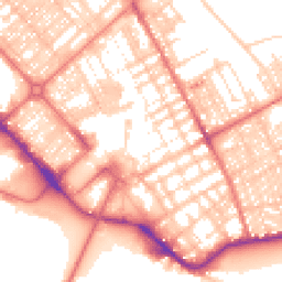 Daytime road noise heatmap for LA14 1HS