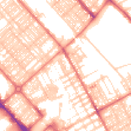 Daytime road noise heatmap for LA14 1QT