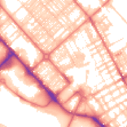 Daytime road noise heatmap for LA14 1SG