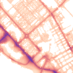 Daytime road noise heatmap for LA14 1SS