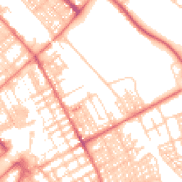 Daytime road noise heatmap for LA14 1SZ