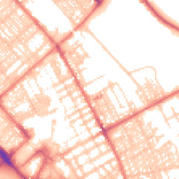 Daytime road noise heatmap for LA14 1TJ