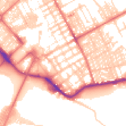Daytime road noise heatmap for LA14 2HX