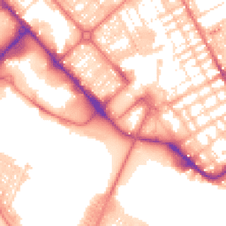 Daytime road noise heatmap for LA14 2LN