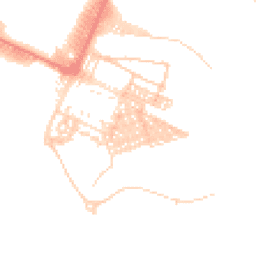 Daytime road noise heatmap for LA14 2QS