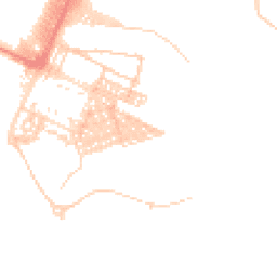 Daytime road noise heatmap for LA14 2TA