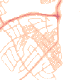 Daytime road noise heatmap for LA14 3BB