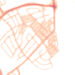 Daytime road noise heatmap for LA14 3BZ