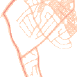 Daytime road noise heatmap for LA14 3DJ