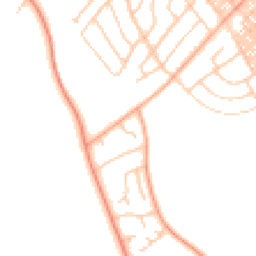 Daytime road noise heatmap for LA14 3HW