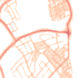 Daytime road noise heatmap for LA14 3JE