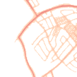 Daytime road noise heatmap for LA14 3JN