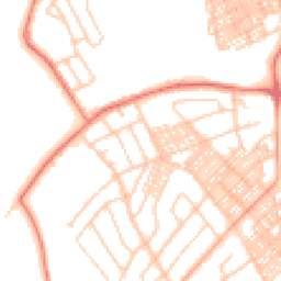 Daytime road noise heatmap for LA14 3LD