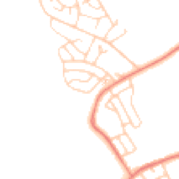 Daytime road noise heatmap for LA14 3NU