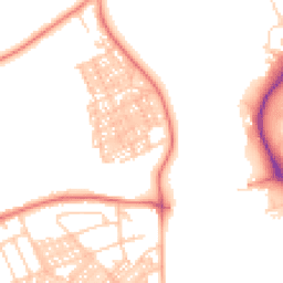 Daytime road noise heatmap for LA14 3PG