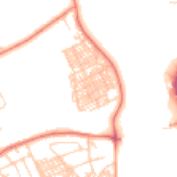 Daytime road noise heatmap for LA14 3PJ