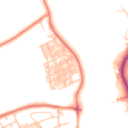Daytime road noise heatmap for LA14 3QD