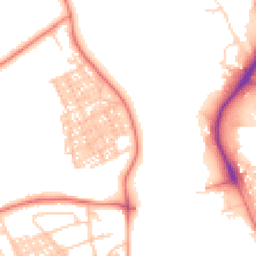 Daytime road noise heatmap for LA14 3QY