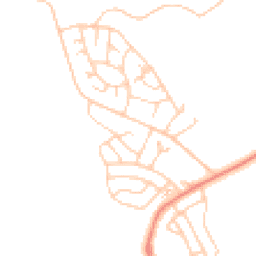 Daytime road noise heatmap for LA14 3TU
