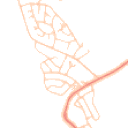Daytime road noise heatmap for LA14 3TY