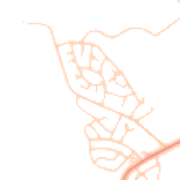 Daytime road noise heatmap for LA14 3UX