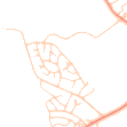 Daytime road noise heatmap for LA14 3XT