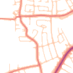 Daytime road noise heatmap for LA14 4HH