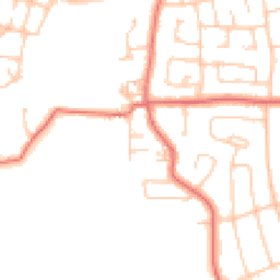 Daytime road noise heatmap for LA14 4HX