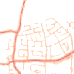 Daytime road noise heatmap for LA14 4LU