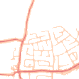 Daytime road noise heatmap for LA14 4LW