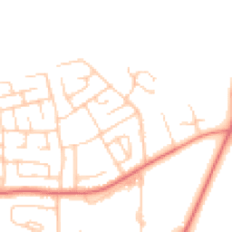 Daytime road noise heatmap for LA14 4PD